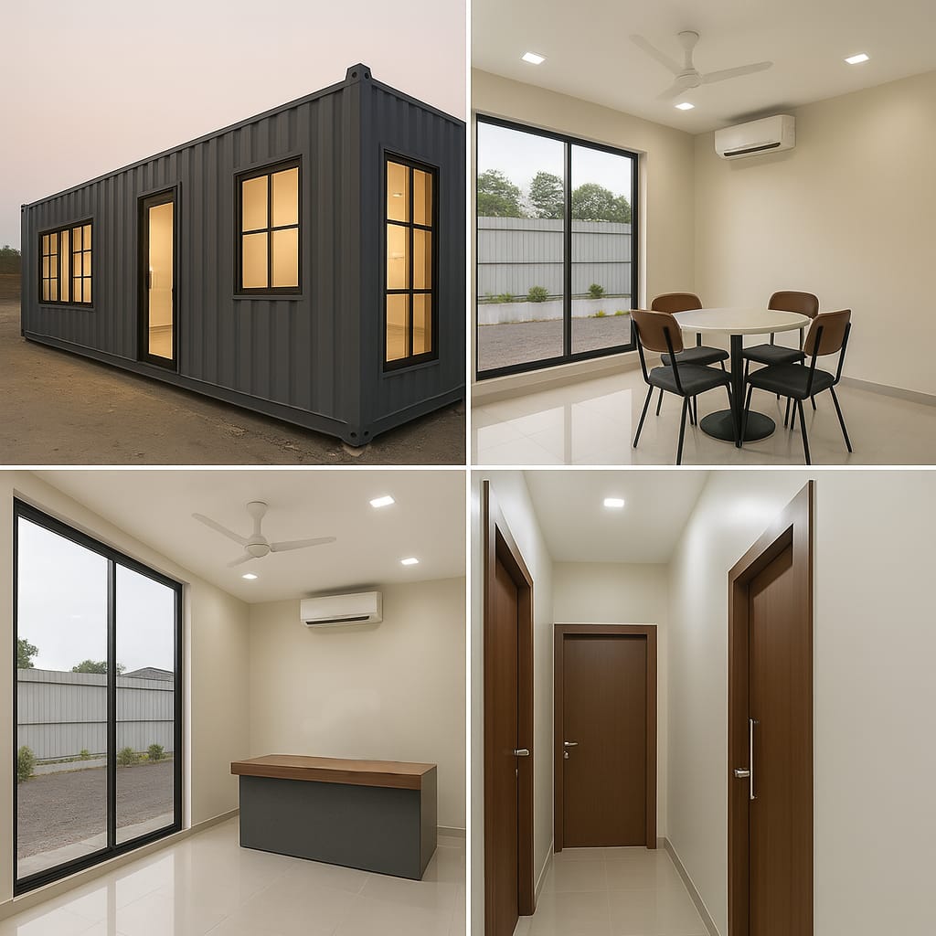 Portable Sales Office Cabin – Modern On-Site Marketing Space